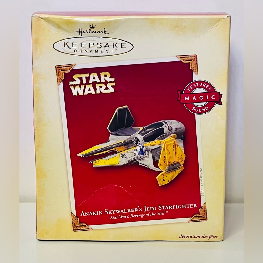 Star Wars Anakin Skywalker's Jedi Starfighter Hallmark Ornament W/Sound